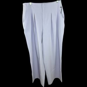 Kathy Ireland Womens Dress Pants Size 12 Wisteria Purple Wide‎ Leg Career Slacks